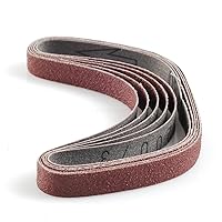 Proxxon 28581 Replacement Sanding Belts for BSL 115/E, 180 Grit, 5-Piece , Brown