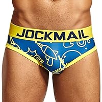 JOCJMAIL Mens Briefs Mens Comfortable Underwear Playful Printed Men Briefs Mens Low Rise Underwear