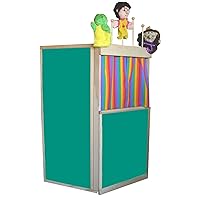 Club House Puppet Theater, Chalkboard Surfaces with Puppet Rack