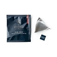 Rishi Tea Earl Grey Tea | USDA Organic Direct Trade Sachet Tea Bags, Certified Kosher Pure Black Tea with Bergamot Oil, Energizing & Caffeinated | 50 Count (Pack of 1)