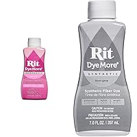 Rit DyeMore Liquid Dye Bundle - Super Pink 7-Ounce and Frost Grey 7 Fl Oz
