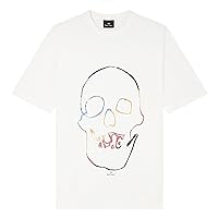 Paul Smith Men's Linear Skull T-Shirt