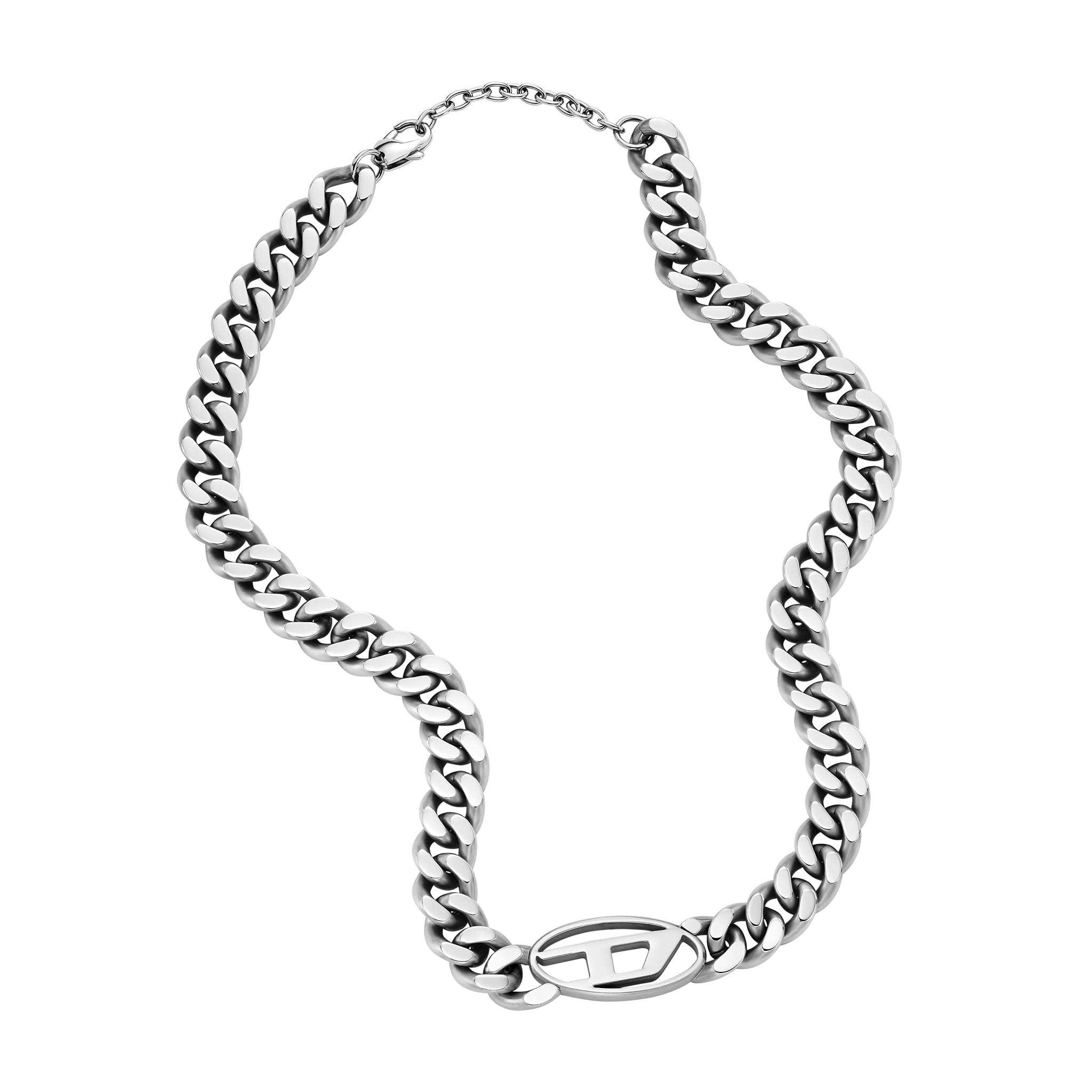 Diesel All-Gender Stainless Steel Chain Necklace