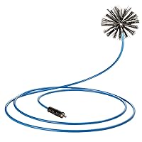 Wohler Rotary Brush M10-10' | Air Duct & Dryer Vent Cleaning Tool | Drill Powered | Easy Operation | for Residential & Commercial Use | Incl. Brush Head