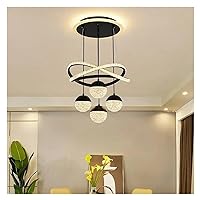 Simple Home Pendant Light Black Led Pendant Light Compatible with Living Room Dining Room Kitchen Suspension Light Gold Indoor Lighting Wall Sconce
