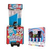 ICEE Home Countertop Slushie Maker & 4-Pack Syrups Bundle. Creates up to 34Floz of Ice Cold ICEE Slushy. Officially Licensed ICEE Merchandise
