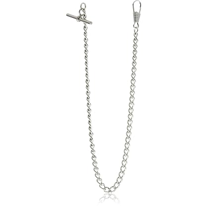 Charles-Hubert, Paris 3910-W T-Bar Pocket Watch Chain