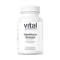 Vital Nutrients - Hawthorn Extract - Cardiovascular System and Heart Health Support - 60 Vegetarian Capsules per Bottle - 450 mg
