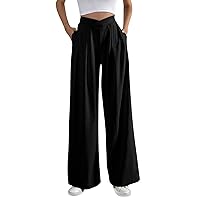 Plus Size Wide Leg Pants Workout Pants for Women 2024 Trendy Loose Jogger Pants Casual Lounge Sweatpants Trousers