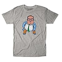 Chris Farley SNL Matt Foley Van Down by The River T-Shirt (Men, Large, Grey)