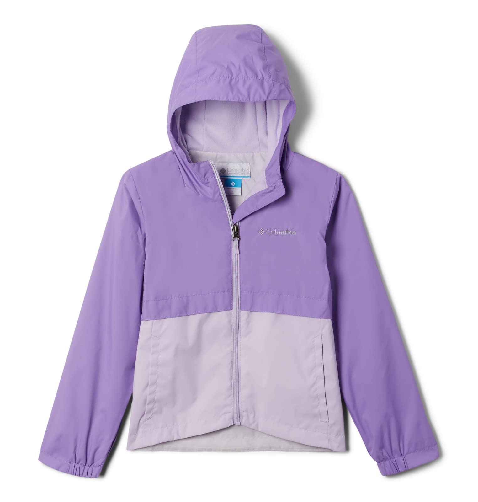 Columbia Youth Girls Rain-Zilla Jacket, Paisley Purple/Morning Mist, Medium