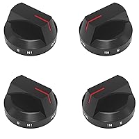 Upgraded DG64-00975A Universal Electric Range Stove Control knobs Replacement, Kitchenaid Appliance, DG94-03443A Burner Knobs fits for Samsung Gas Oven Control Parts NE/NX9000T NX60T8511SS/AA(4PCS)