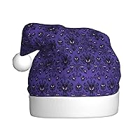 Mqgmzchristmas Print Unisex Christmas Hat Elf Hats Santa Hat Adults Xmas Hat For Xmas Gifts Decorations