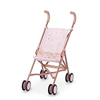 LullaBaby – Doll Stroller – Foldable Frame – Star-Print Design – Baby Doll Accessories – Toys For Kids Ages 2 & Up – Baby Doll Stroller