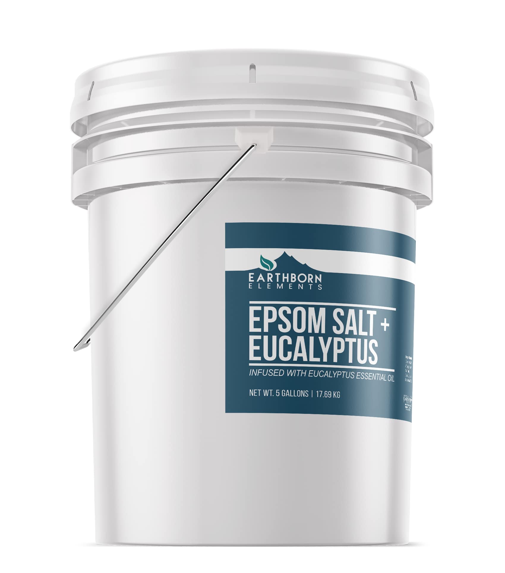 Earthborn Elements Lavender & Eucalyptus Epsom Salt Bundle (5 Gallons Each), Bulk Sizes, Pure & Undiluted, Soak & Clean
