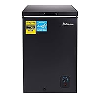 Kalamera. 3.5 Cu.ft Chest Freezer-Freestanding For Home/Apart With Lowest -4℉ Black, KCF-100-SS