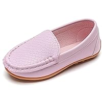 Boy's Girl's Slip-on Loafers Flats Oxford Shoes Solid Color School Dress Mocassins House Casual Shoes