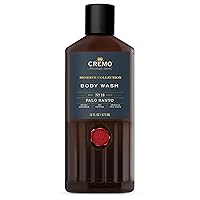 Rich-Lathering Palo Santo Body Wash for Men, Notes of Bright Cardamom, Dry Papyrus and Aromatic Palo Santo, 16 Fl Oz