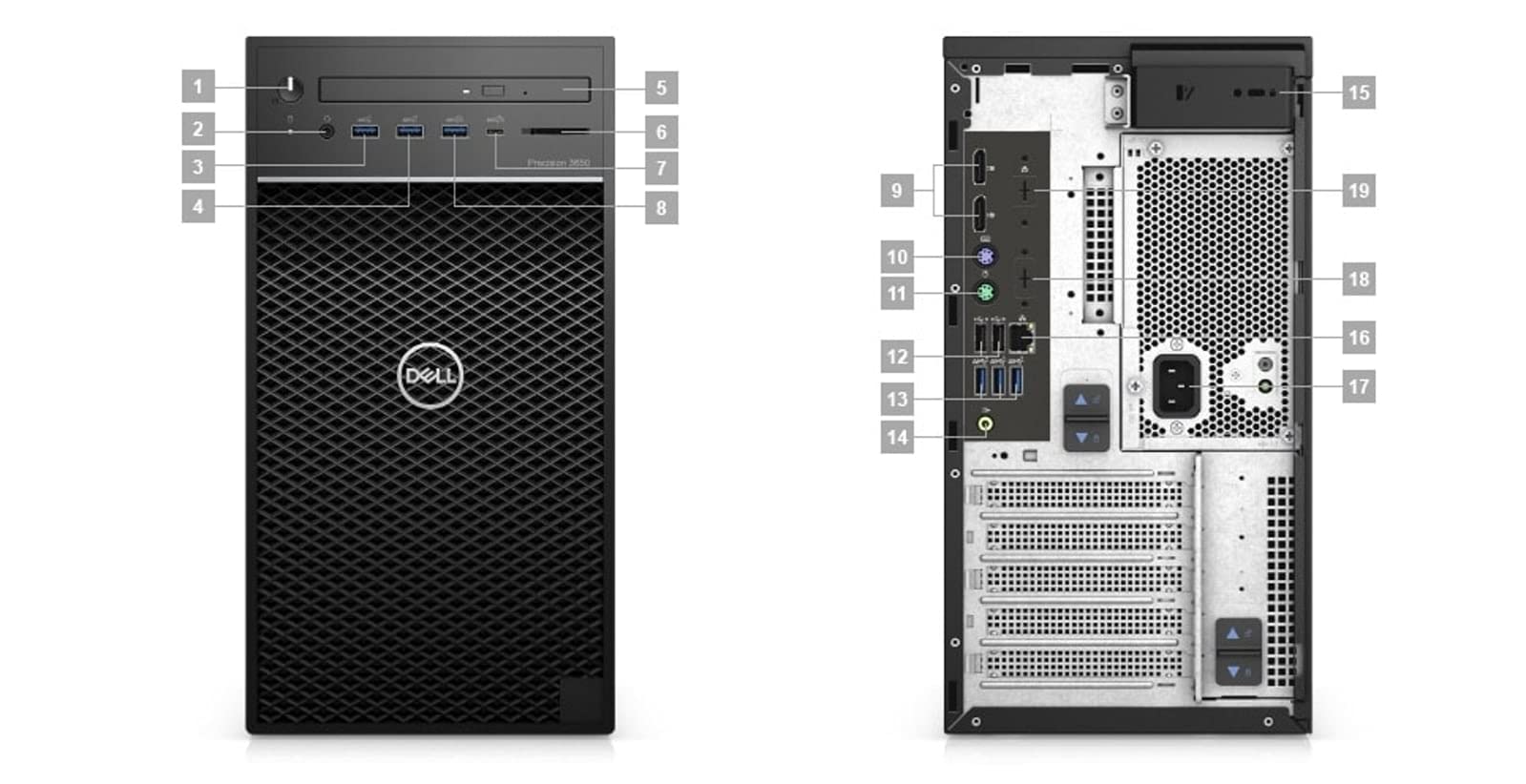 Dell Precision T3650 Workstation Desktop (2021) | Core i7-512GB SSD - 64GB RAM - Quadro P2000 | 8 Cores @ 4.8 GHz - 10th Gen CPU - 5GB GDDR5 Win 11 Pro (Renewed)