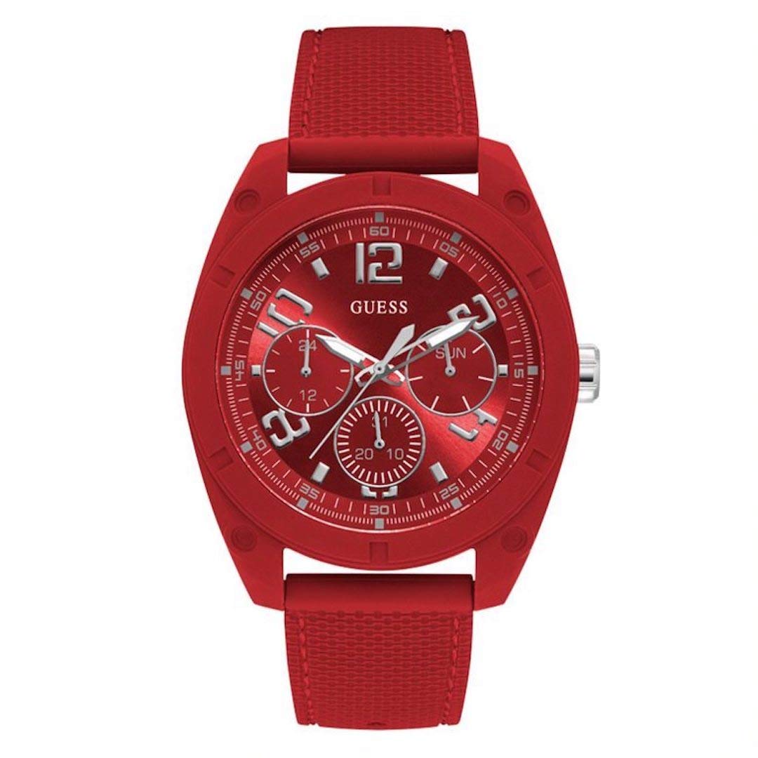 GUESS Dash Mens Analog Quartz Watch with Silicone Bracelet W1256G4