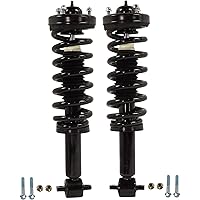 Evan Fischer Front Shock Absorber and Strut Assembly Set of 2 Compatible With 2014 Ford F-150 Loaded Strut Driver and Passenger Side