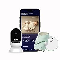 Dream Duo Smart Baby Monitor: FDA-Cleared Dream Sock® plus Owlet Cam - Tracks & Notifies for Pulse Rate & Oxygen while viewing Baby in 1080p HD WiFi Video - Mint
