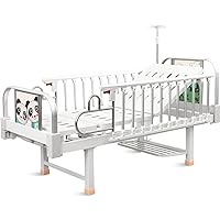 Children Hospital Bed 2 Function Adjustable Medical Bed with IV Pole and Mattress