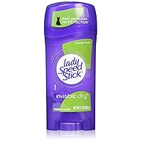 Lady Speed Stick Invisible Dry Antiperspirant & Deodorant, Powder Fresh, 2.3 oz, Purple