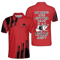 Zhamlixes Store Personalized Funny Bowling Bowlers Men & Women Polo Shirt S-5XL, Bowling Polo Shirts, Bowling Polo