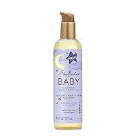 SheaMoisture Baby Hair and Body Oil for Delicate Hair and Skin Manuka Honey and Lavender Nighttime Hair and Skin Care Regimen 4.1 oz