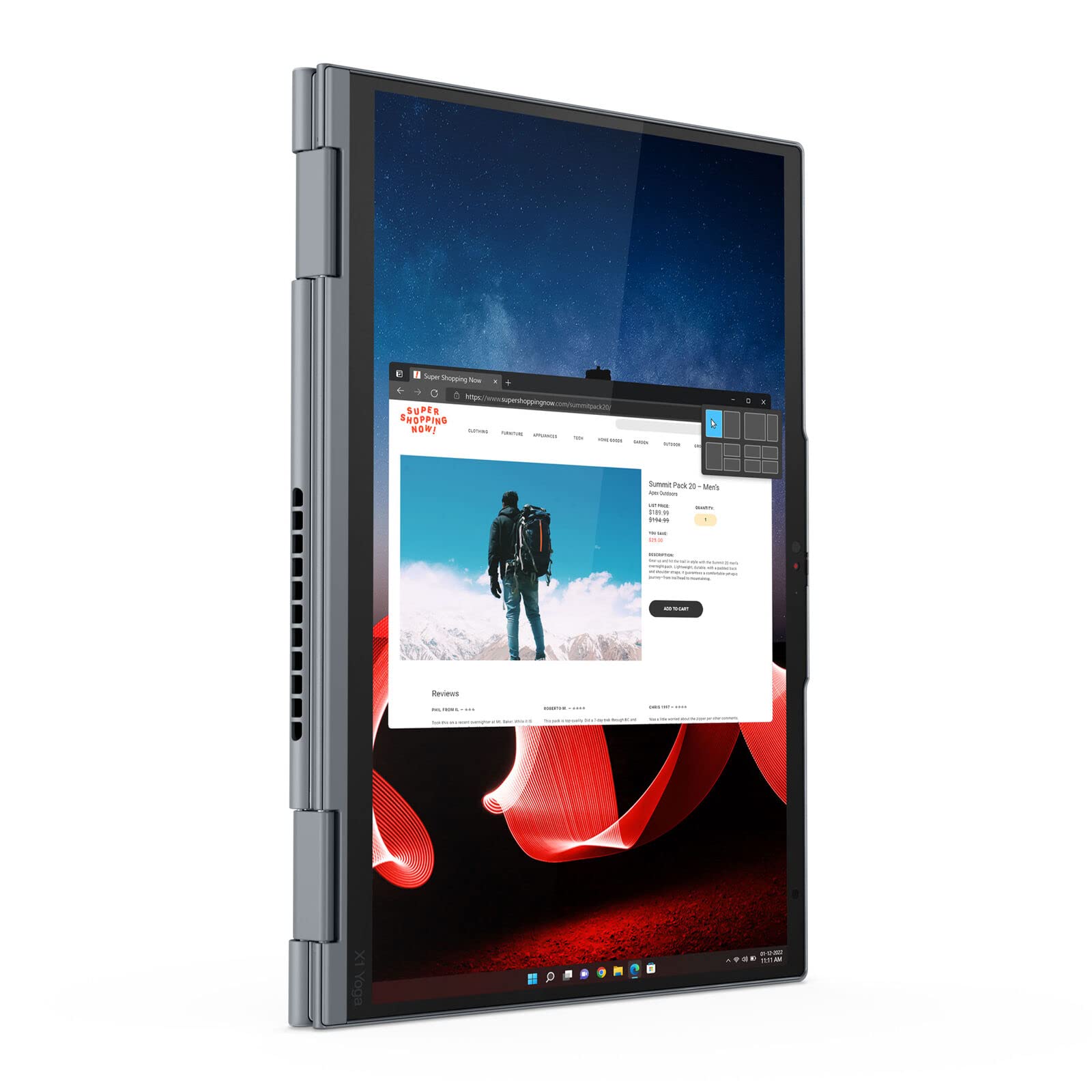 Lenovo ThinkPad X1 Yoga Gen 8 21HQ000BUS 14 Touchscreen Convertible 2 in 1 Notebook - WUXGA - 1920 x 1200 - Intel Core i7 13th Gen i7-1365U Deca-core [10 Core] - Intel Evo Platform - 16 GB Total RAM