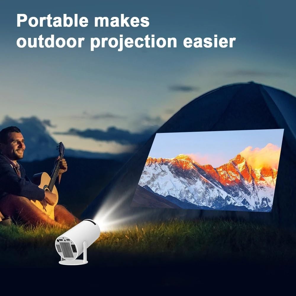 4K Mini Projector With WiFi And Bluetooth, 180° Rotation & Auto Keystone,1080p/200ASIN Portable Projector For Phone/PC/Lap/PS5/Stick, Smart Home Cinema Projector HDMI