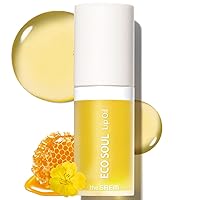 Eco Soul Lip Oil 01 Honey - Plumping & Hydrating Lip Oil to Nourish & Moisturize Lips – Sunflower Seed Oil & Olive Oil - Lips Soft & Glossy for Dry Lips, 0.21 fl.oz.
