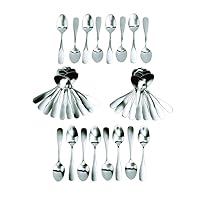 Stainless Steel Utensil Flatware 4.25 inches Long Set of Spoons for Kids, Set of 36 Spoons, Dishwasher Safe, BPA-Free (Item # 898006)