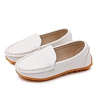 RVROVIC Kids Girls Boys Slip-on Loafers Oxford PU Leather Flats Shoes(Toddler/Little Kid)