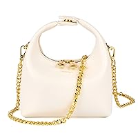 SINBONO Small Top Handbags for Women, Soft Vegan Leather Shoulder Hobo Crossbody Bag, Mini Purses Casual Dumpling Pouch