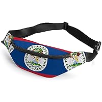 Belize Flag Waist Fanny Packs for Men Women Sports Belt Bag Crossbody Print Design