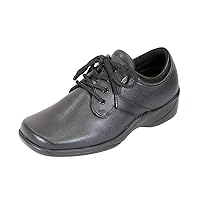 Delores Women's Wide Width Leather Lace-Up Casual Shoes
