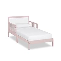 648-WHT Brookside Toddler Bed, 53L x 29W x 28H, Blush Pink/White