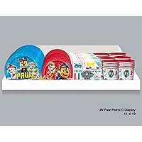 Paw Patrol C Counter Display (Pack of 120) - Assorted Tableware Set, Perfect for Kids' Parties & Celebrations