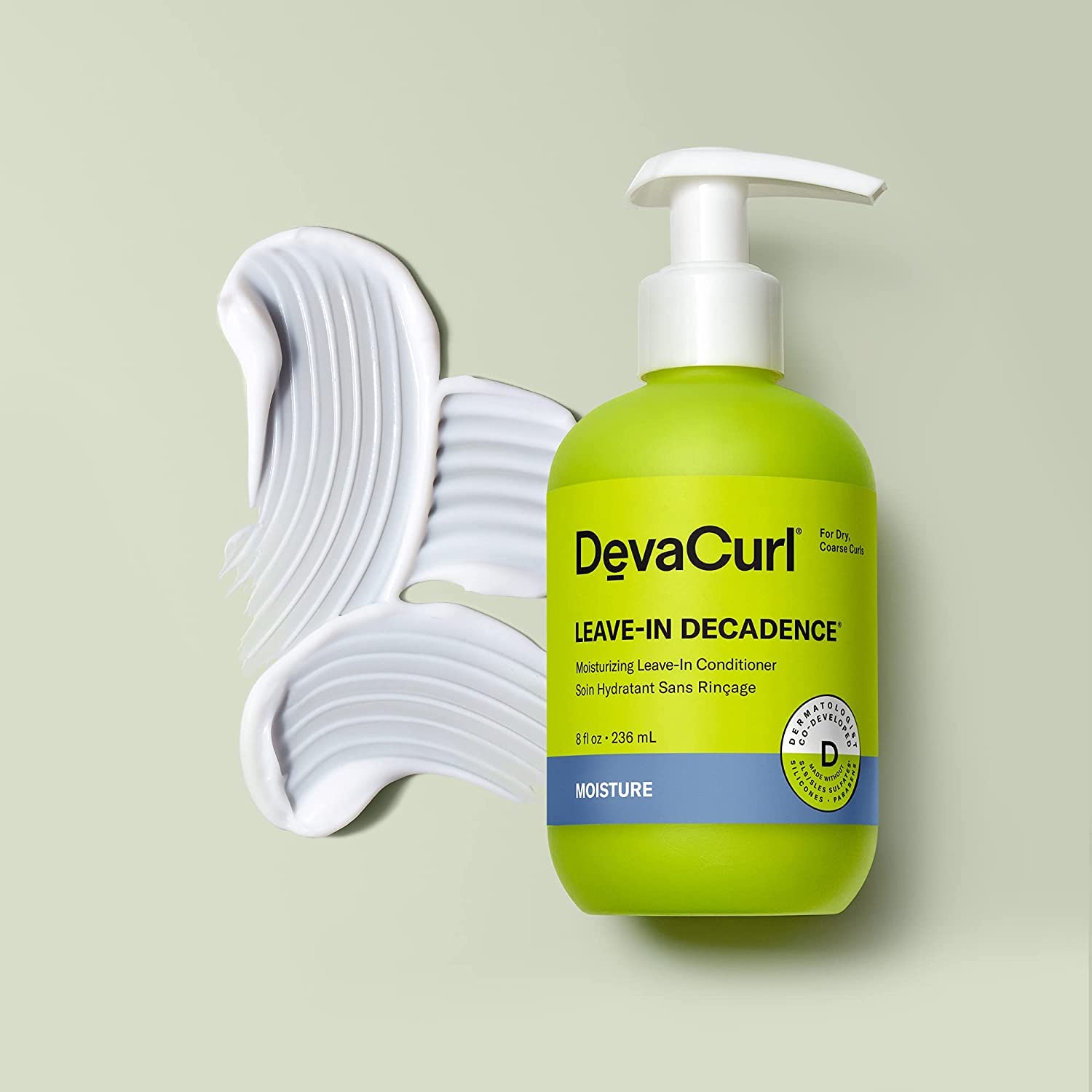 DevaCurl Leave-In Decadence® Moisturizing Leave-In Conditioner, Green Oasis, 8 fl. oz.