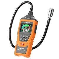 PT520B+Rechargeable Natural Gas Detector, Gas Leak Detector with a 17-inch Probe to Situate Gas Leaks for Propane, Natural Gas, Methane, LPG in RV or Home, Measuring PPM or%LEL - Orange