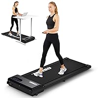 Walking Pad Treadmill, 2.25HP Under Desk Treadmill for Home Office Walking Treadmill with LED Display,Remote Controller