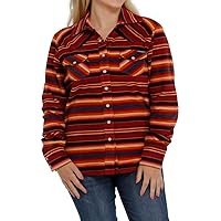 Cinch Western Jacket Womens Shirt Jac Striped Polar Fleece MAJ9859001