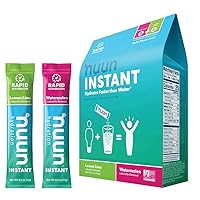 Nuun Instant Electrolyte Powder Packets for Rapid Hydration, Lemon Lime & Watermelon (16 Servings)