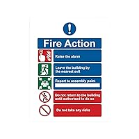 Visibility Acrylic Action Notice Sign With Clear Instructions For Evacuation Accurate Guidance Home Decor Accessory