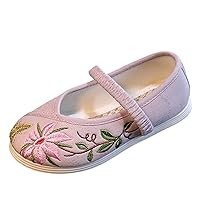 Big Girls Size 5 Sandals Girls Flat Bottomed Embroidered Sandals Fashionable Costume Children Toddler Jelly Sandals 7