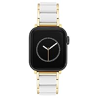 Anne Klein Rubberized Fashion Bracelet for Apple Watch, Secure, Adjustable, Apple Watch Replacement Band, Fits Most Wrists