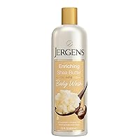 Enriching Shea Butter Body Wash, Daily Moisturizing Skin Cleanser, Paraben Free, 22 Ounces, Infused with Shea Butter Oil, pH Balanced, Dye Free, Dermatologist Tested