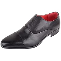 Mens Lace Up Faux Leather Smart Formal Work Wedding School Shoes